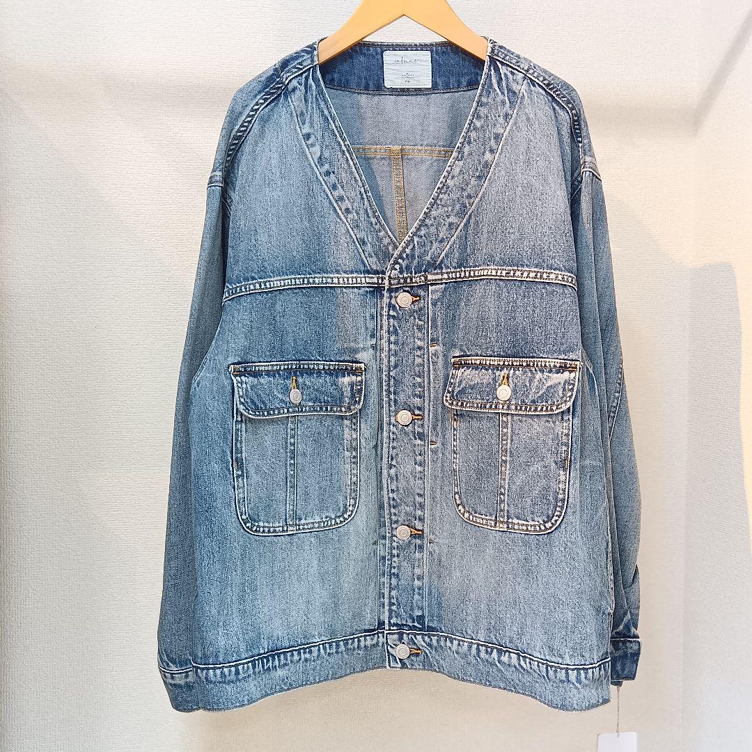 新品タグ付 2026新作 カフネ デニム ジャケット フリーサイズ Mal.