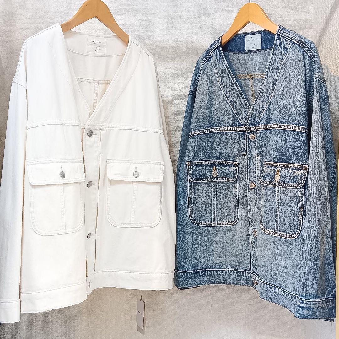 新品タグ付 2026新作 カフネ デニム ジャケット フリーサイズ Mal.