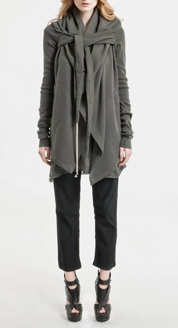 RICK OWENS ドレープ　スウェット　パーカー　ジャケット　カーディガン