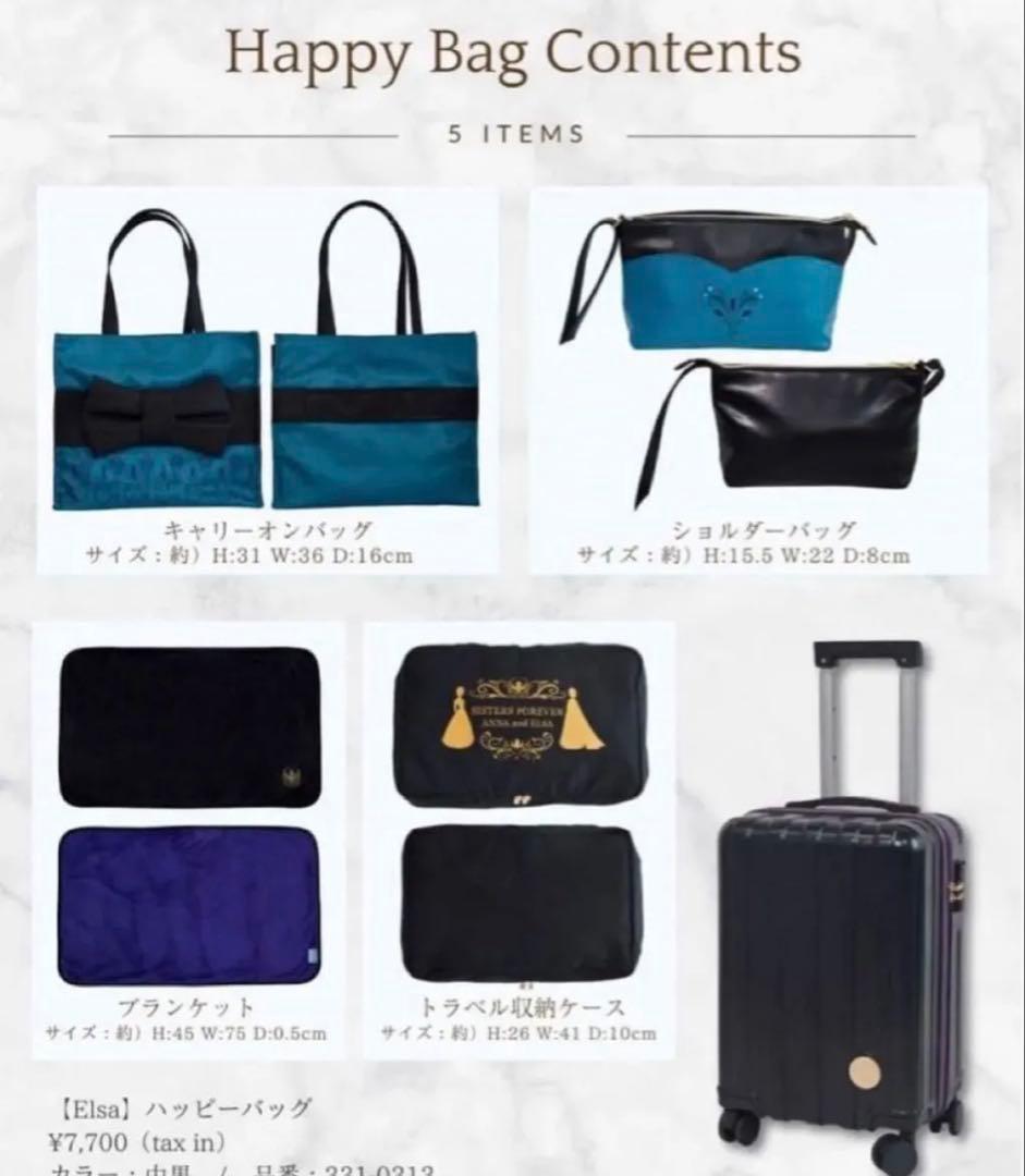 ちはるさん コラボ アナと雪の女王 キャリーバッグ　5点セット エルサ