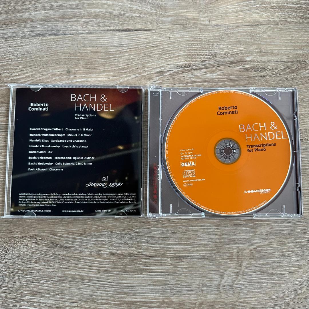 J.S. バッハ／ヘンデル:ピアノ作品集（ロベルト・コミナーティ）輸入盤CD