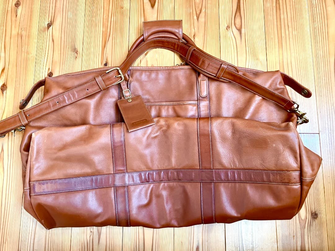 COACH オールドコーチ　ブラウン ボストンバッグ 大きめ 旅行　ショルダー