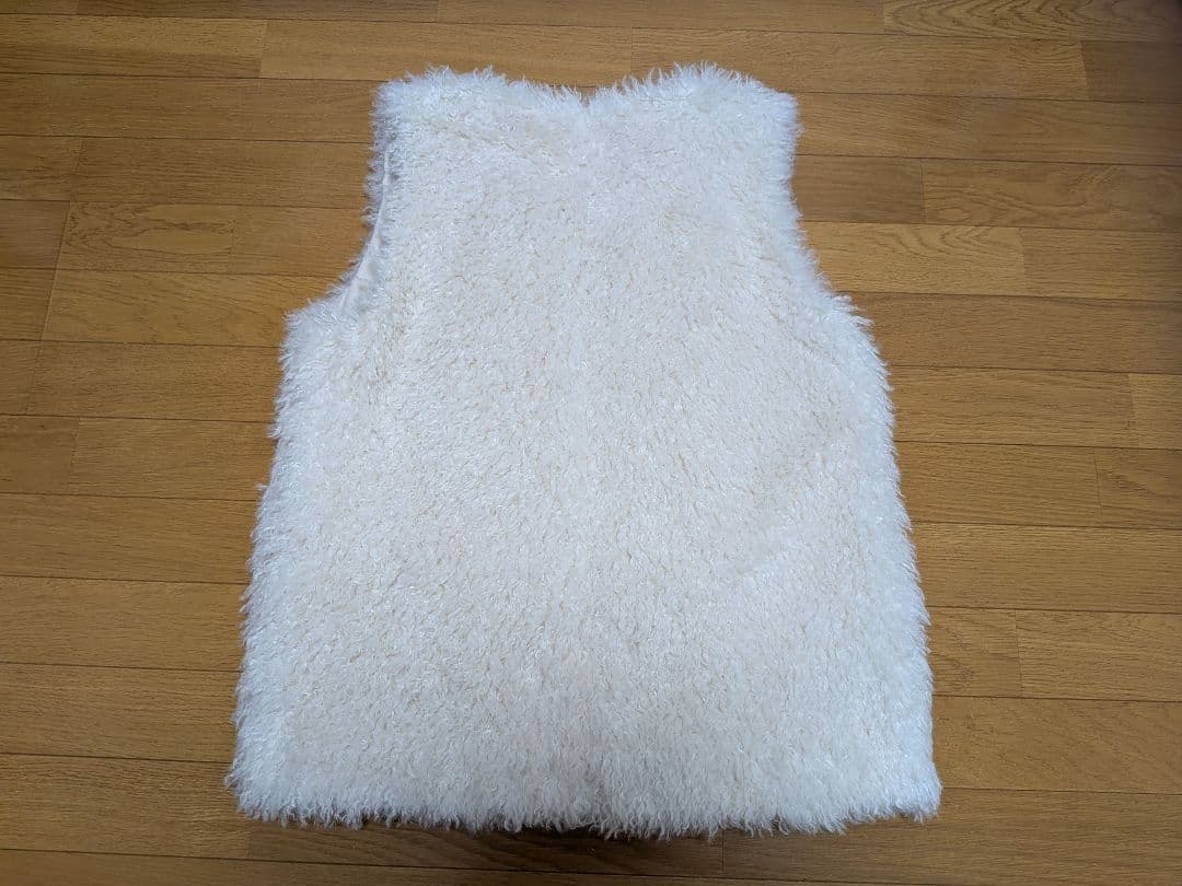 【新品未使用品】 Ballsey プードルファー クルーネックジレ タグ有り