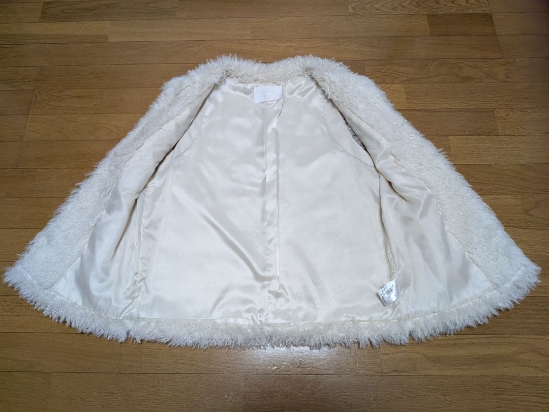 【新品未使用品】 Ballsey プードルファー クルーネックジレ タグ有り