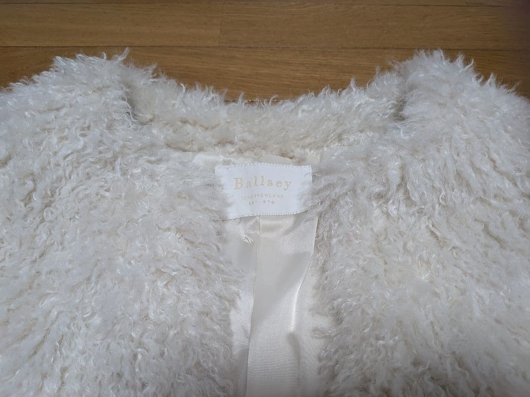 【新品未使用品】 Ballsey プードルファー クルーネックジレ タグ有り