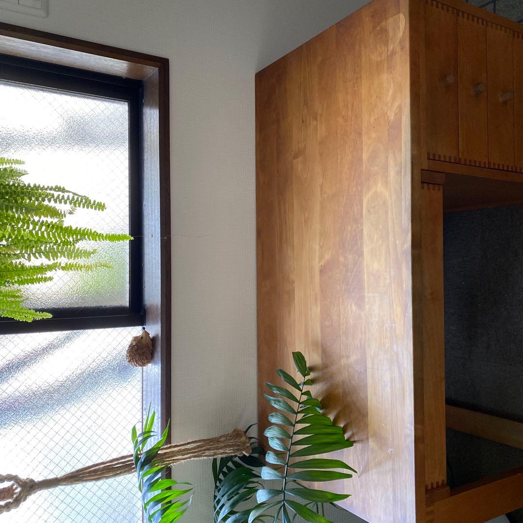 イクスス ikususu 片袖デスク アルダー材無垢 書斎デスク　机