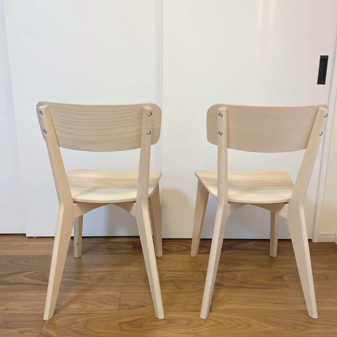 【美品】IKEA LISABO イケア リーサボー ダイニングチェア 2脚