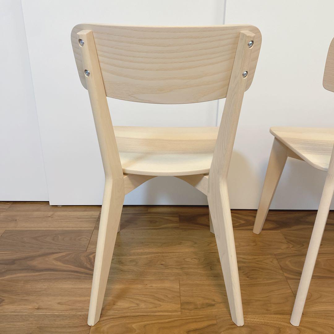 【美品】IKEA LISABO イケア リーサボー ダイニングチェア 2脚