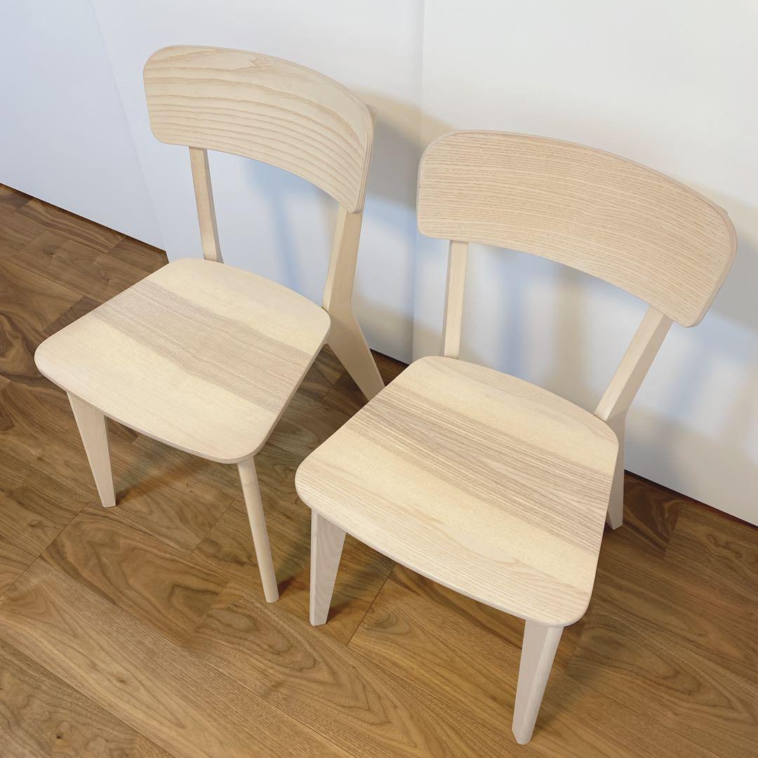 【美品】IKEA LISABO イケア リーサボー ダイニングチェア 2脚