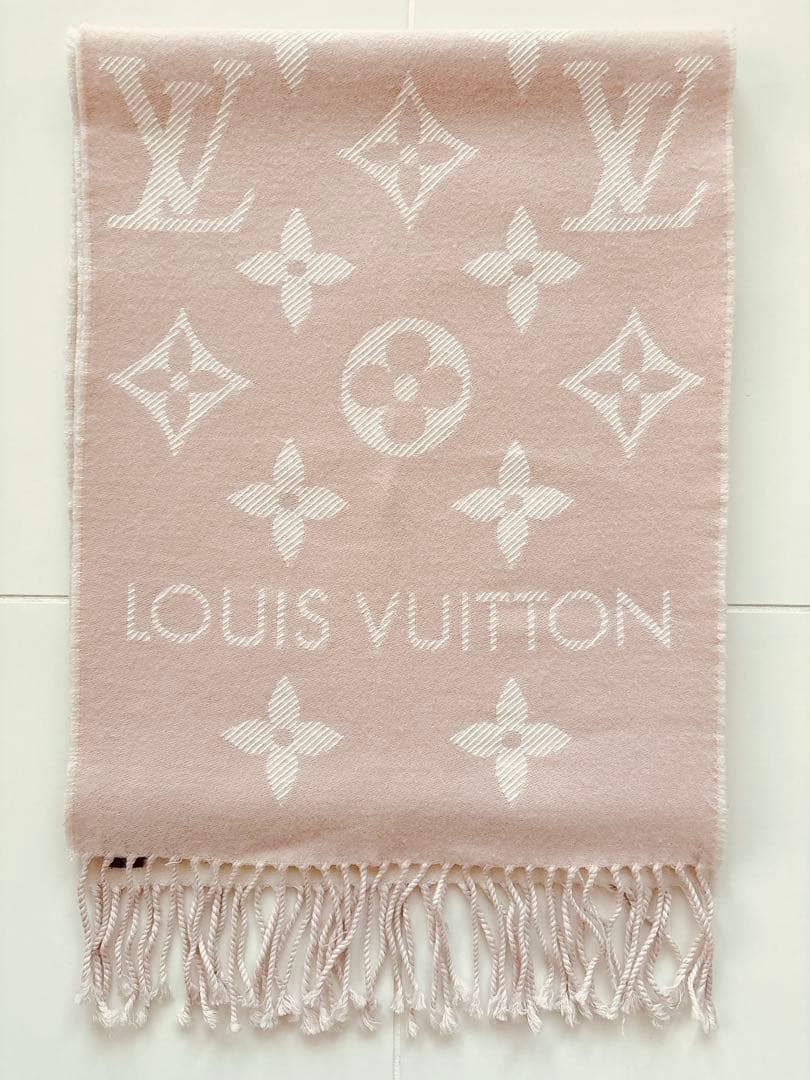 Louis Vuitton モノグラム マフラー ピンク