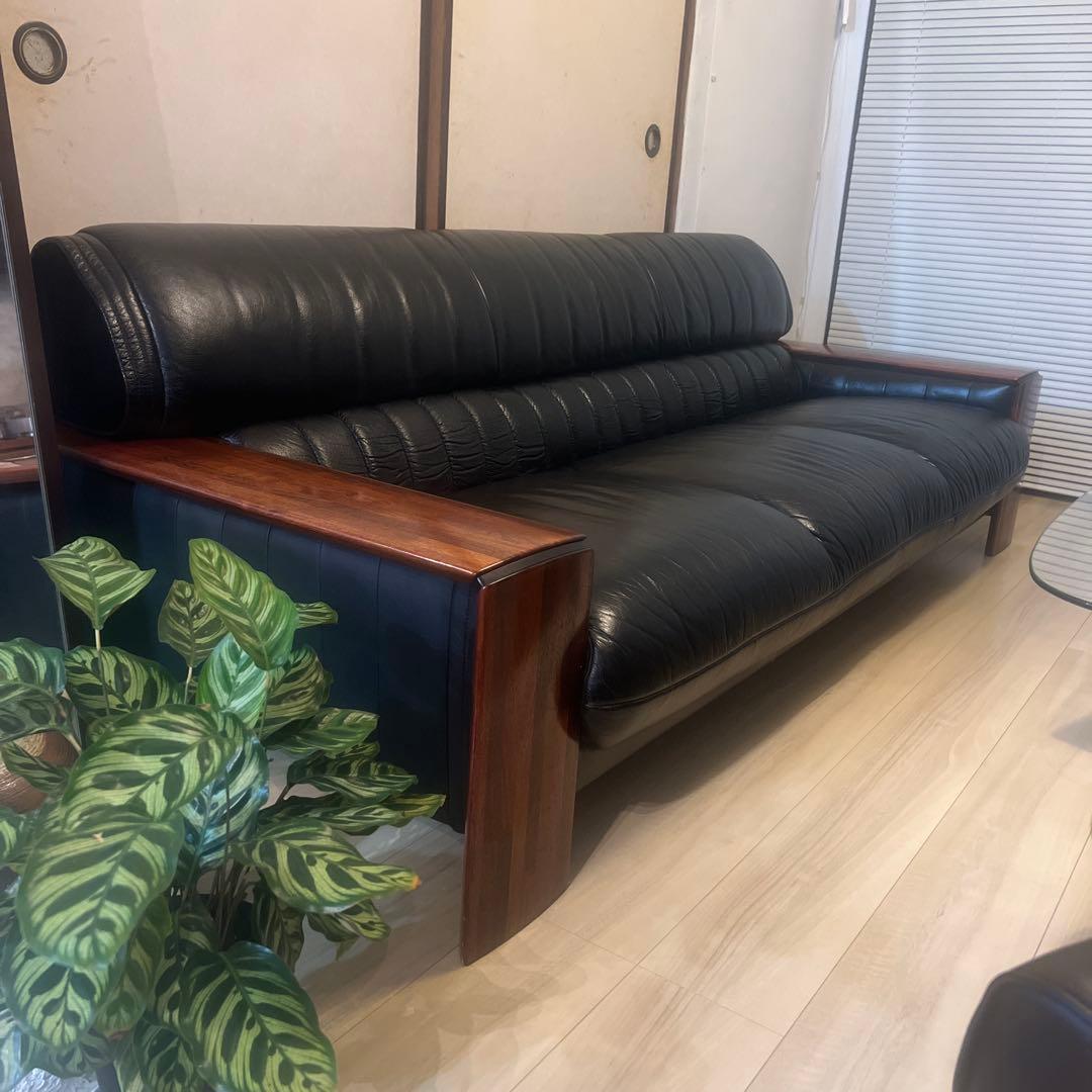 セール‼️ KARIMOKU 最高級ビベンテ　ヴィンテージ　3人掛けソファ