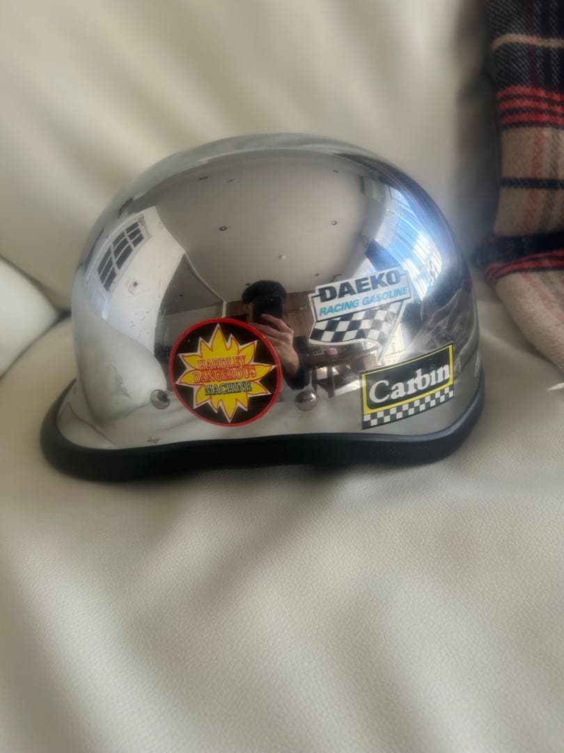 激レア　デイトナ　シルバーデザイン　半ヘルメット　Harley-Davidson