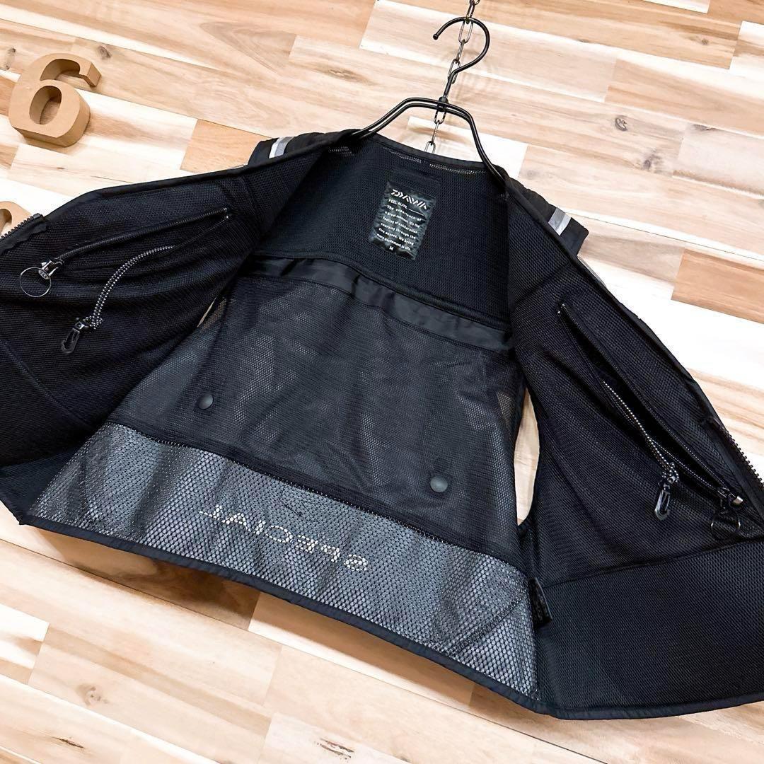 廃番【ダイワ】スペシャル ウィンドストッパー 鮎ベスト DV-1000 M 黒