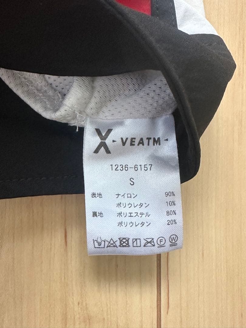 VEATM フィジーク用サーフパンツSサイズ 赤黒白