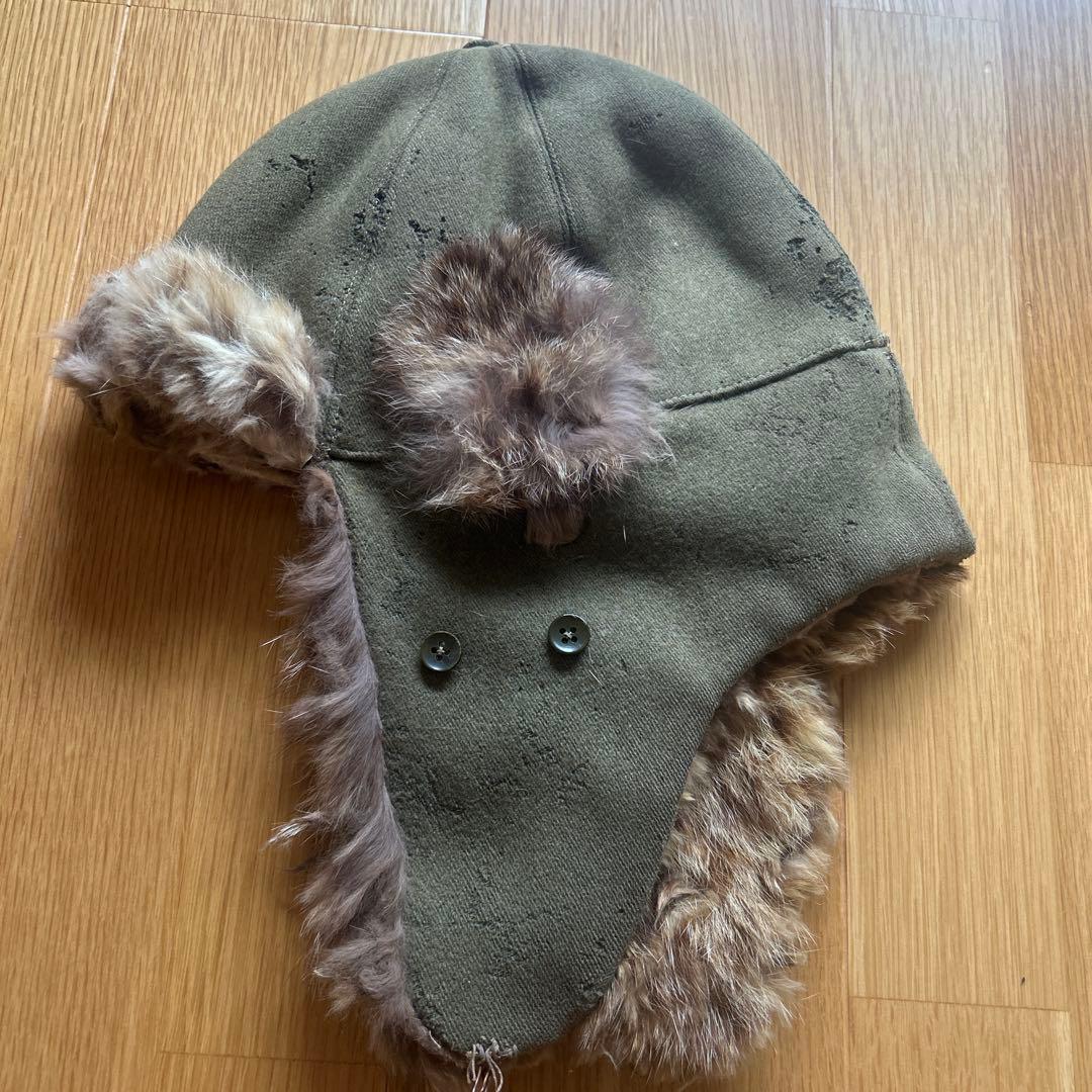 日本軍　防寒帽　実物