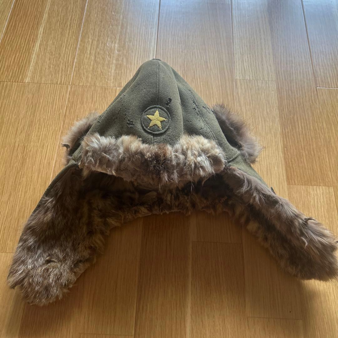 日本軍　防寒帽　実物