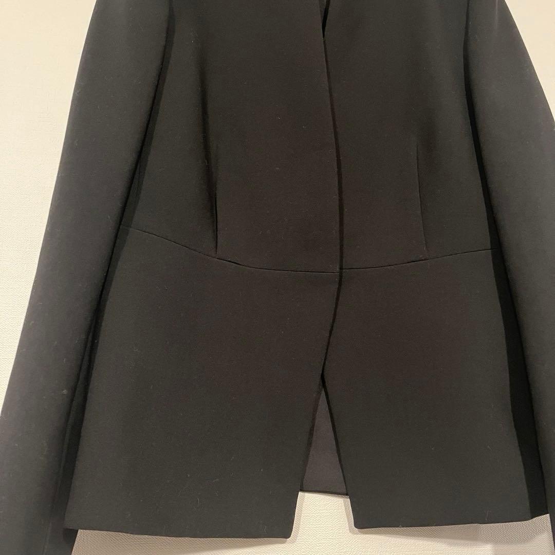 PLST プラステ ウォームリザーブペプラムジャケット ブラック Sサイズ