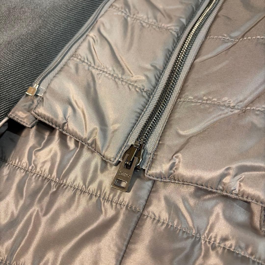 Herno グレー チェスターコート ロロピアーナ　ダウンライナー付き