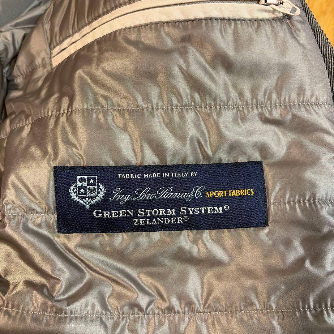 Herno グレー チェスターコート ロロピアーナ　ダウンライナー付き