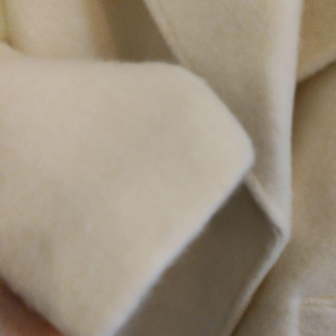 Jill stuart シャギー・ツイード素材バリエーションミドル丈コート　白