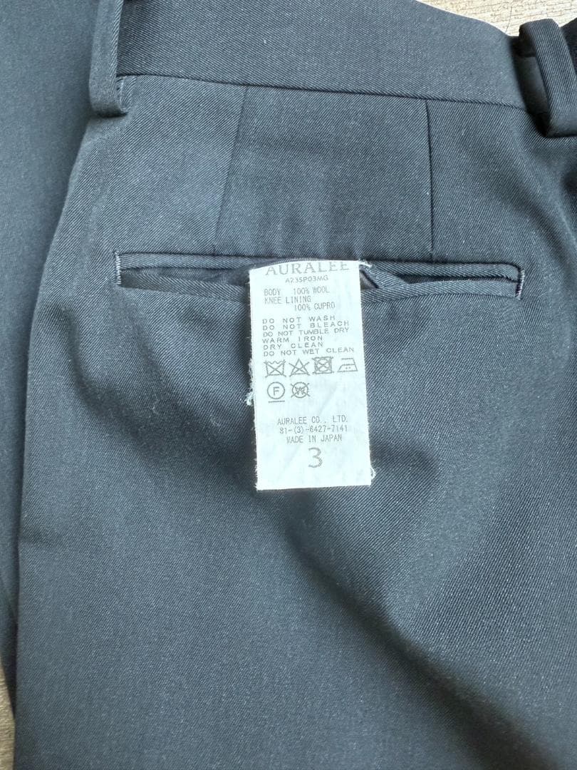 スーツ AURALEE LIGHT WOOL MAX GABARDINE SLACKS
