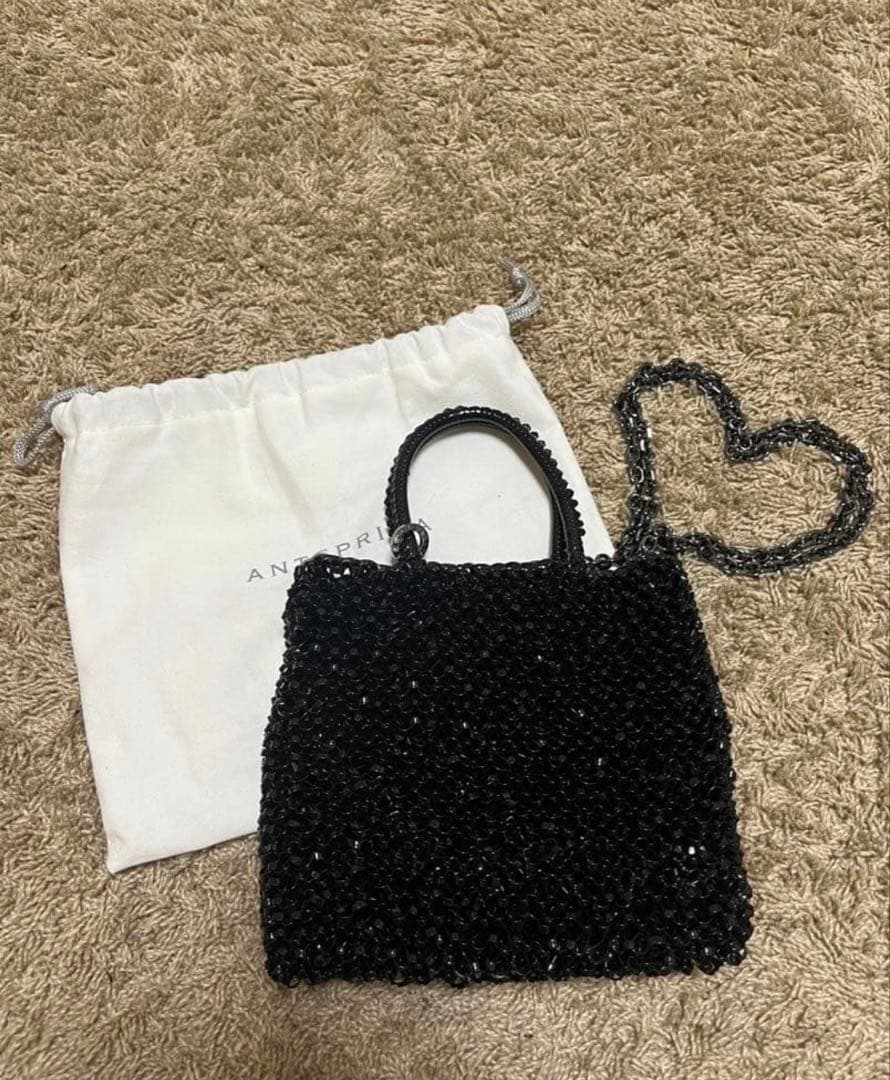 【美品】アンテプリマ ワイヤーバッグ スタンダード ミニアトゥーラ ブラック
