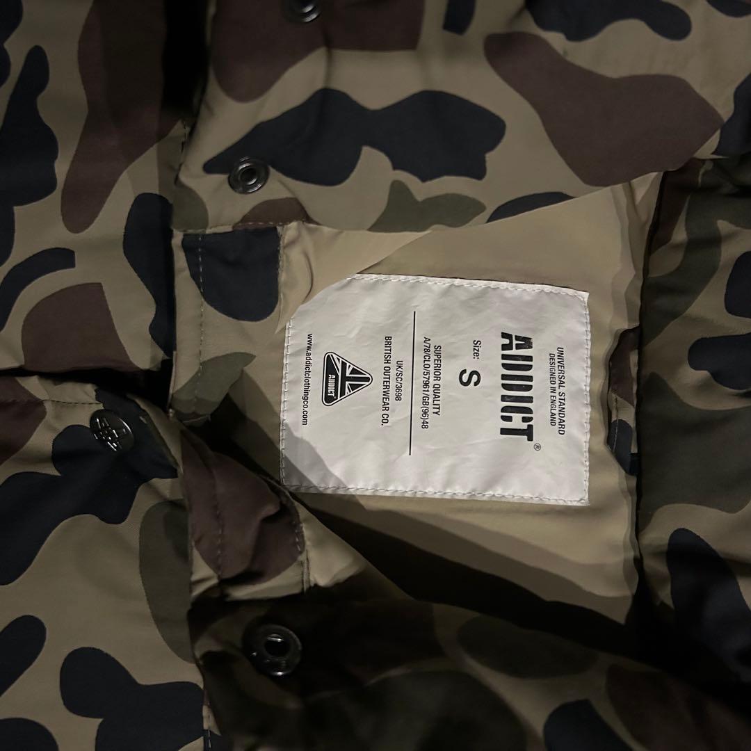 ADDICT 迷彩柄 ダウンベスト