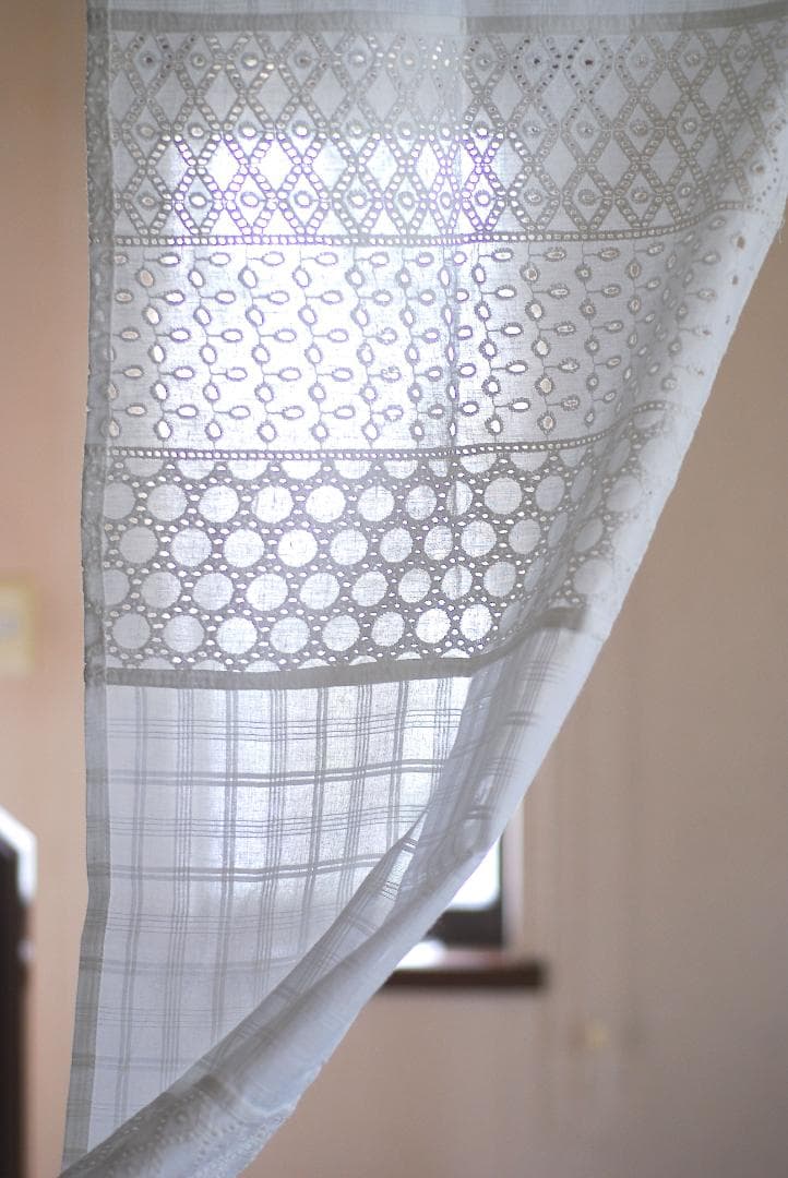 (専用　６枚組）★インド綿★「パッチワークのれんOH８５・１５０」