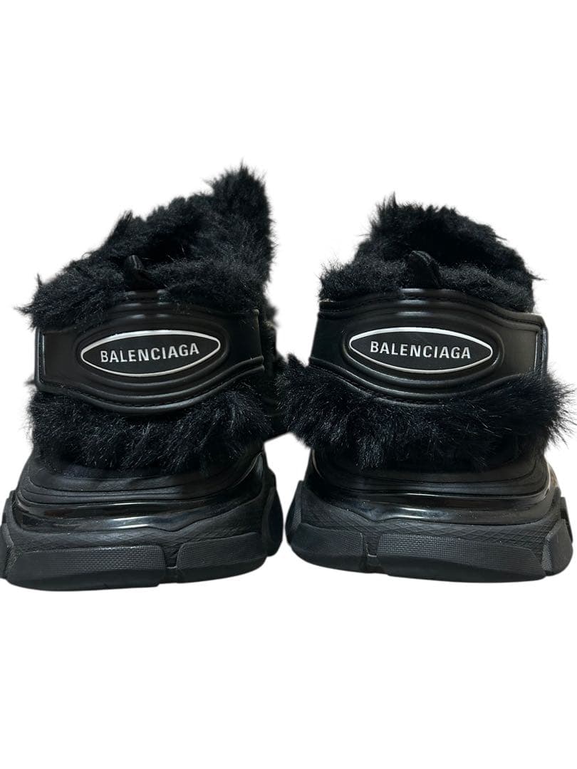 BALENCIAGA バレンシアガ　フェイクファーサンダル　ブラック　39