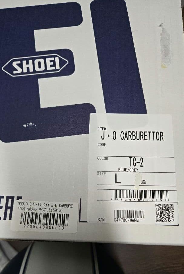 美品SHOEI ジェットヘルメットJ.O キャブレター Ｌサイズ