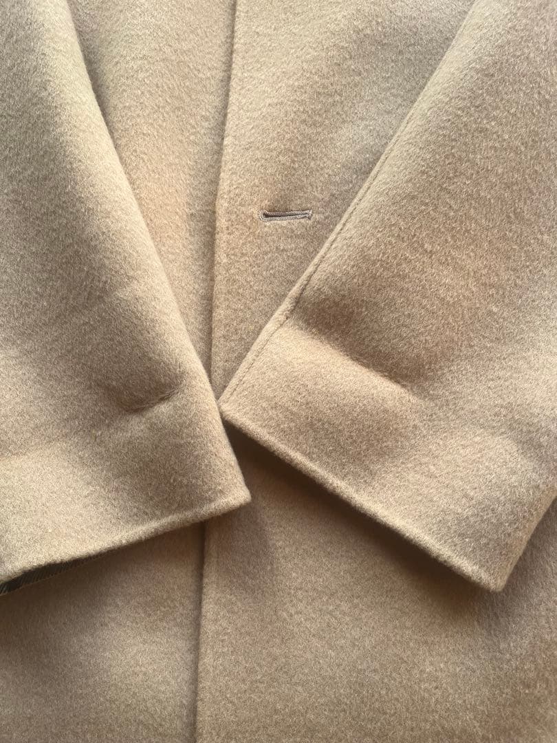 裕*様 超美品バーバリー カシミヤ混　金ボタン ノバチェック リバーコート15号