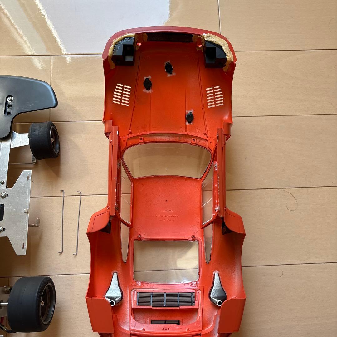 タミヤラジコン　ポルシェ935 レトロ　ビンテージ　受信機　サーボ付き