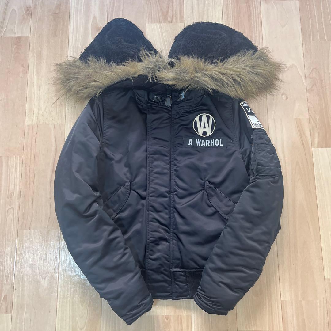 HYSTERIC GLAMOUR N-2B ファー　ブラック　プリマロフト