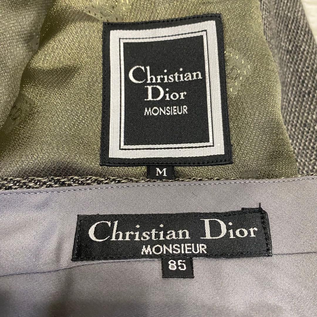 【美品✨】クリスチャンディオール ダブル ツイード スーツ セットアップ M
