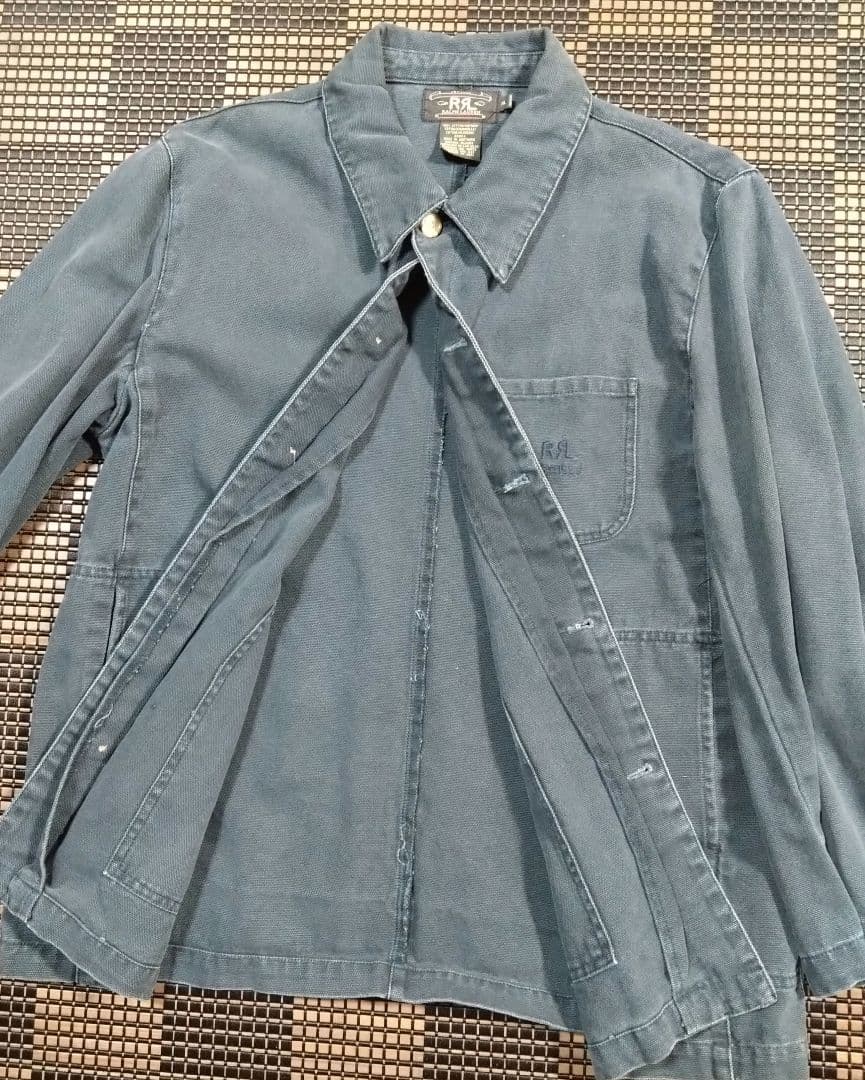 RRL ダブルアールエル ダック地 カバーオールジャケット 三つ星 90's