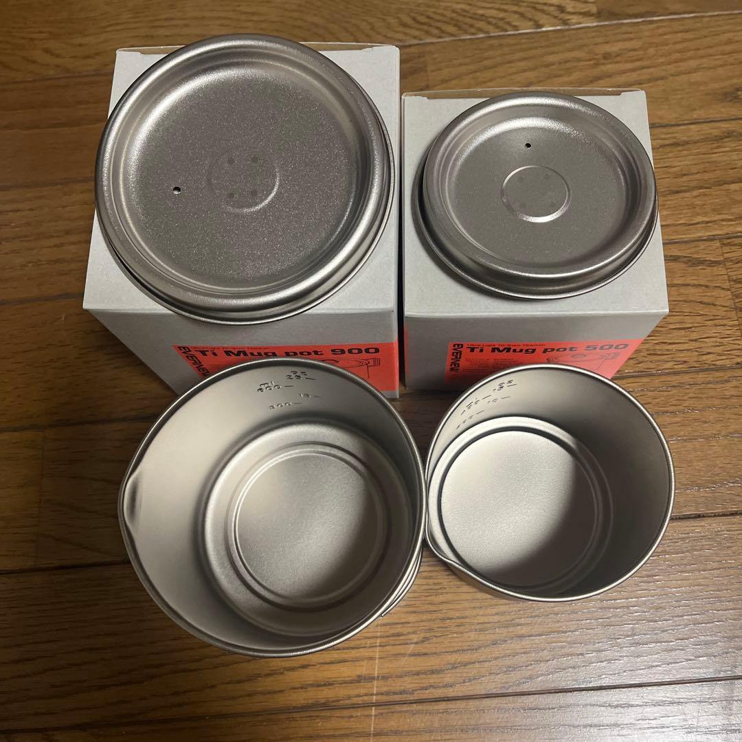エバニューTi Mug pot500 / 900アルコールストープセット