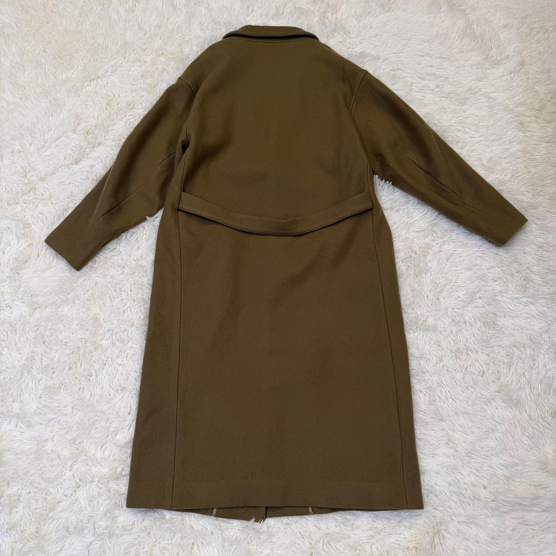 HYKE ウールフランネルショップコート チェスターコート