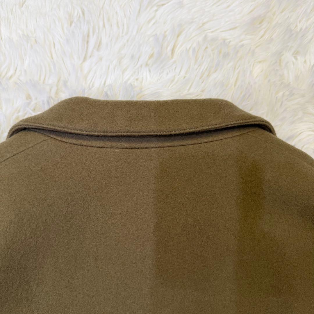 HYKE ウールフランネルショップコート チェスターコート