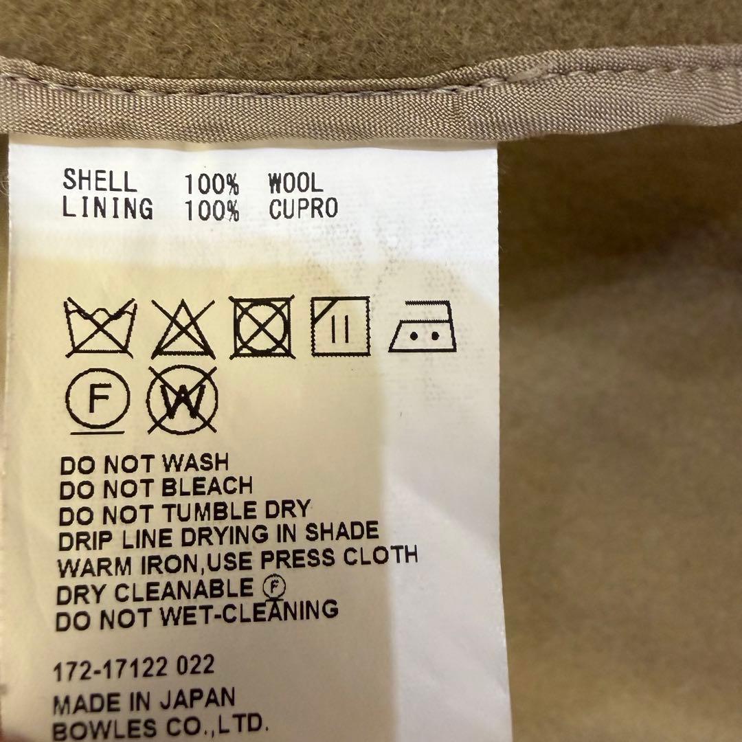 HYKE ウールフランネルショップコート チェスターコート