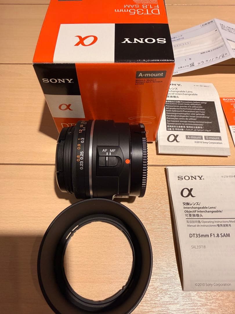 SONY DT 35mm F1.8 SAM レンズ　単焦点レンズ