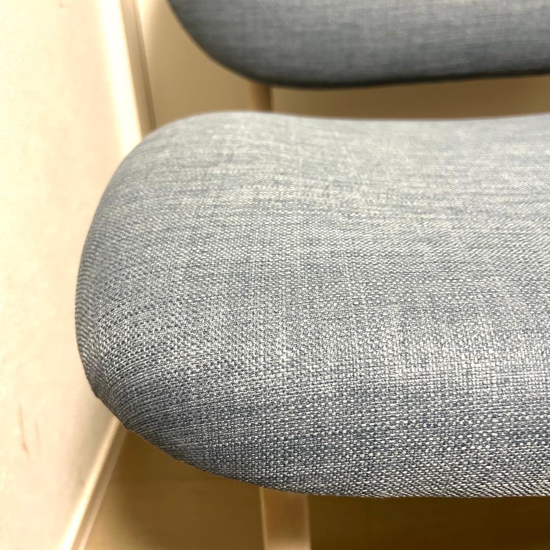 【美品】ニトリ リラックスワイド チェア 2脚 グレー ダイニングチェア 1人用