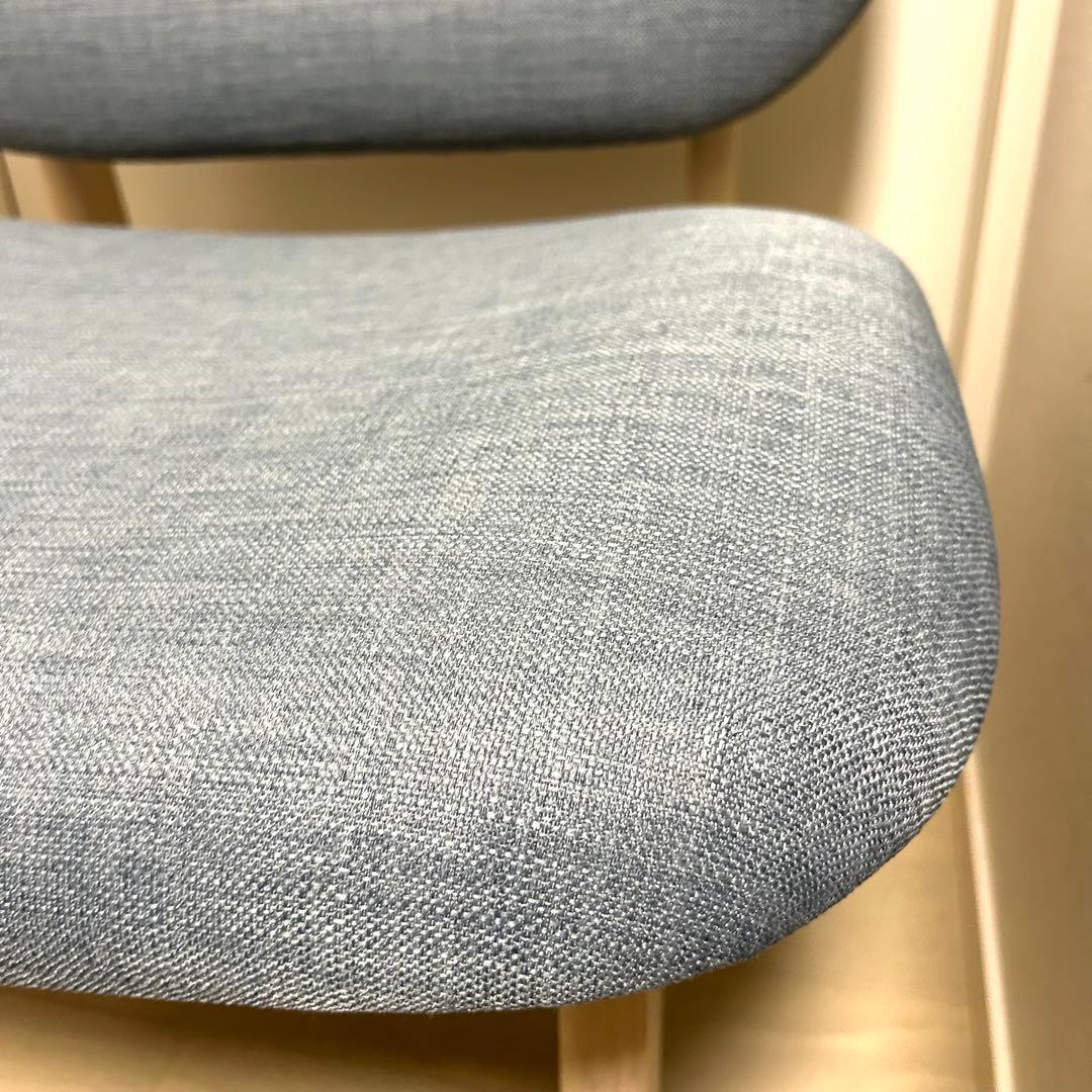 【美品】ニトリ リラックスワイド チェア 2脚 グレー ダイニングチェア 1人用