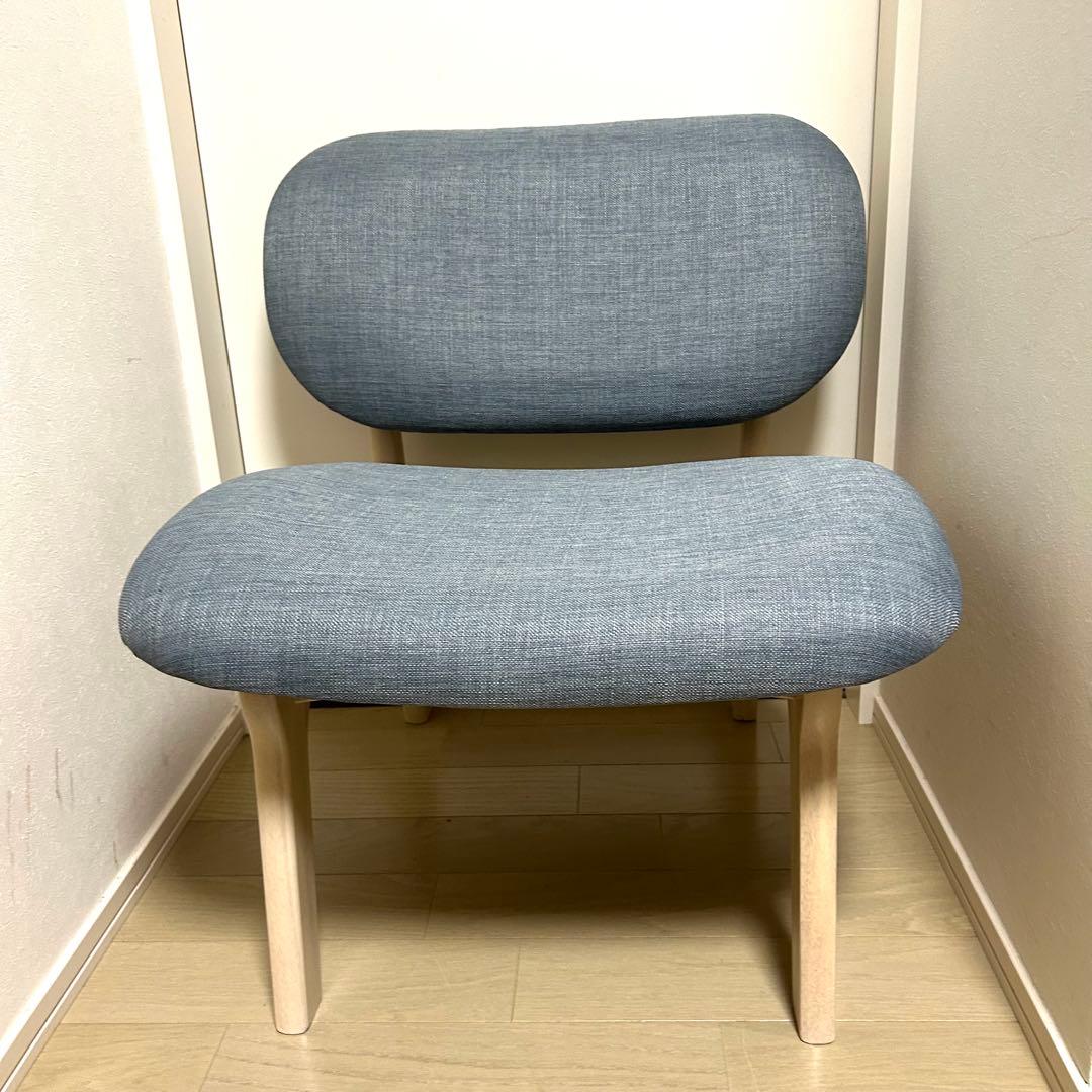 【美品】ニトリ リラックスワイド チェア 2脚 グレー ダイニングチェア 1人用