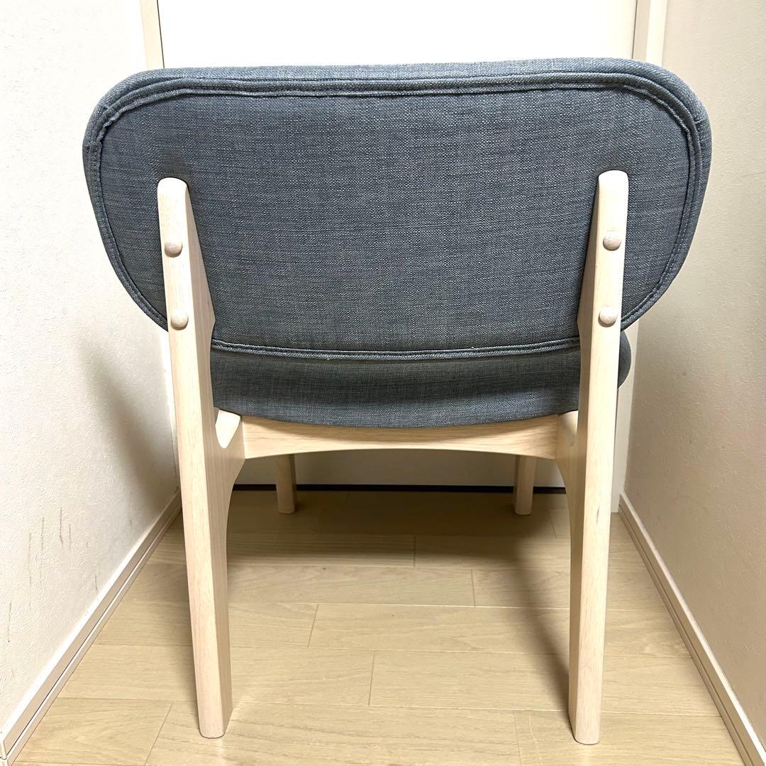 【美品】ニトリ リラックスワイド チェア 2脚 グレー ダイニングチェア 1人用