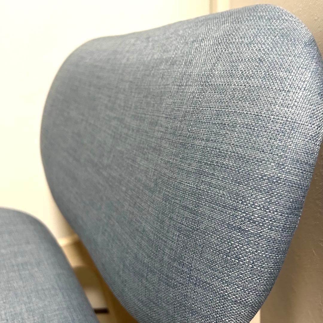 【美品】ニトリ リラックスワイド チェア 2脚 グレー ダイニングチェア 1人用