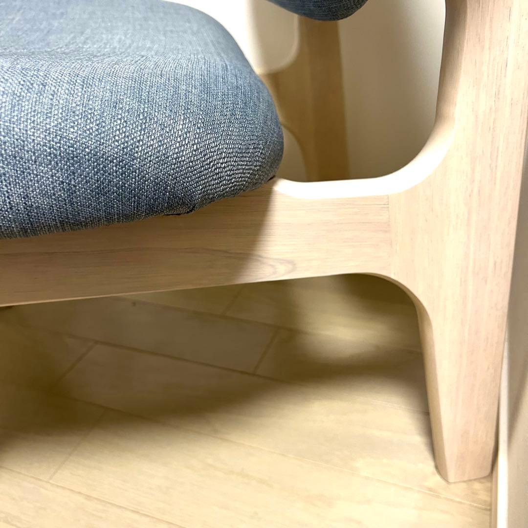 【美品】ニトリ リラックスワイド チェア 2脚 グレー ダイニングチェア 1人用