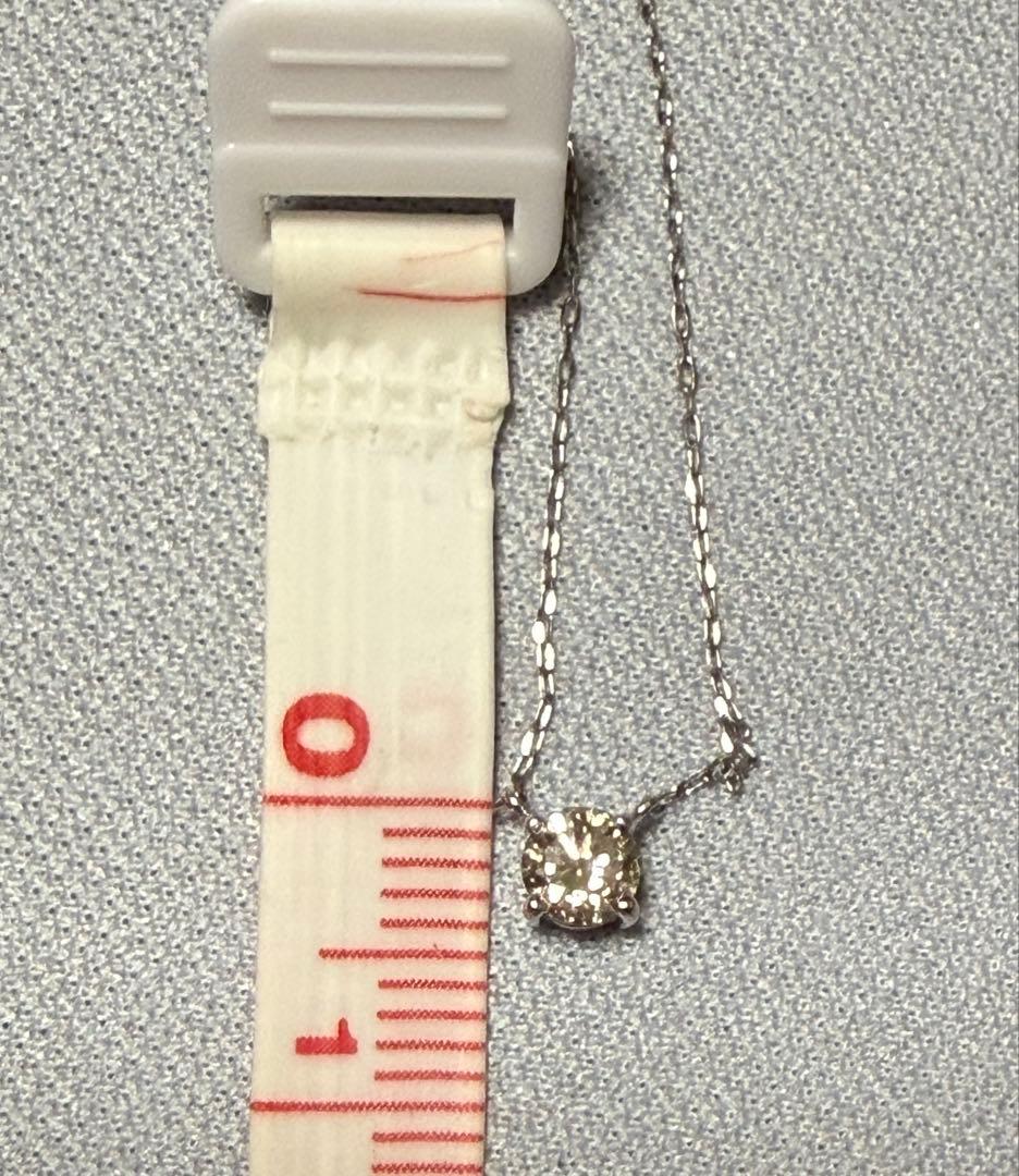 プラチナ ダイヤモンドネックレス 0.25ct 一粒ダイヤ