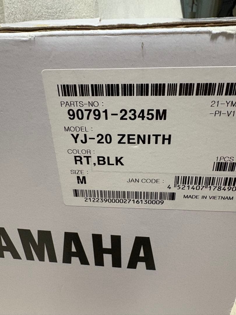 YJ-20 Mサイズ マットブラック　YAMAHA 未使用