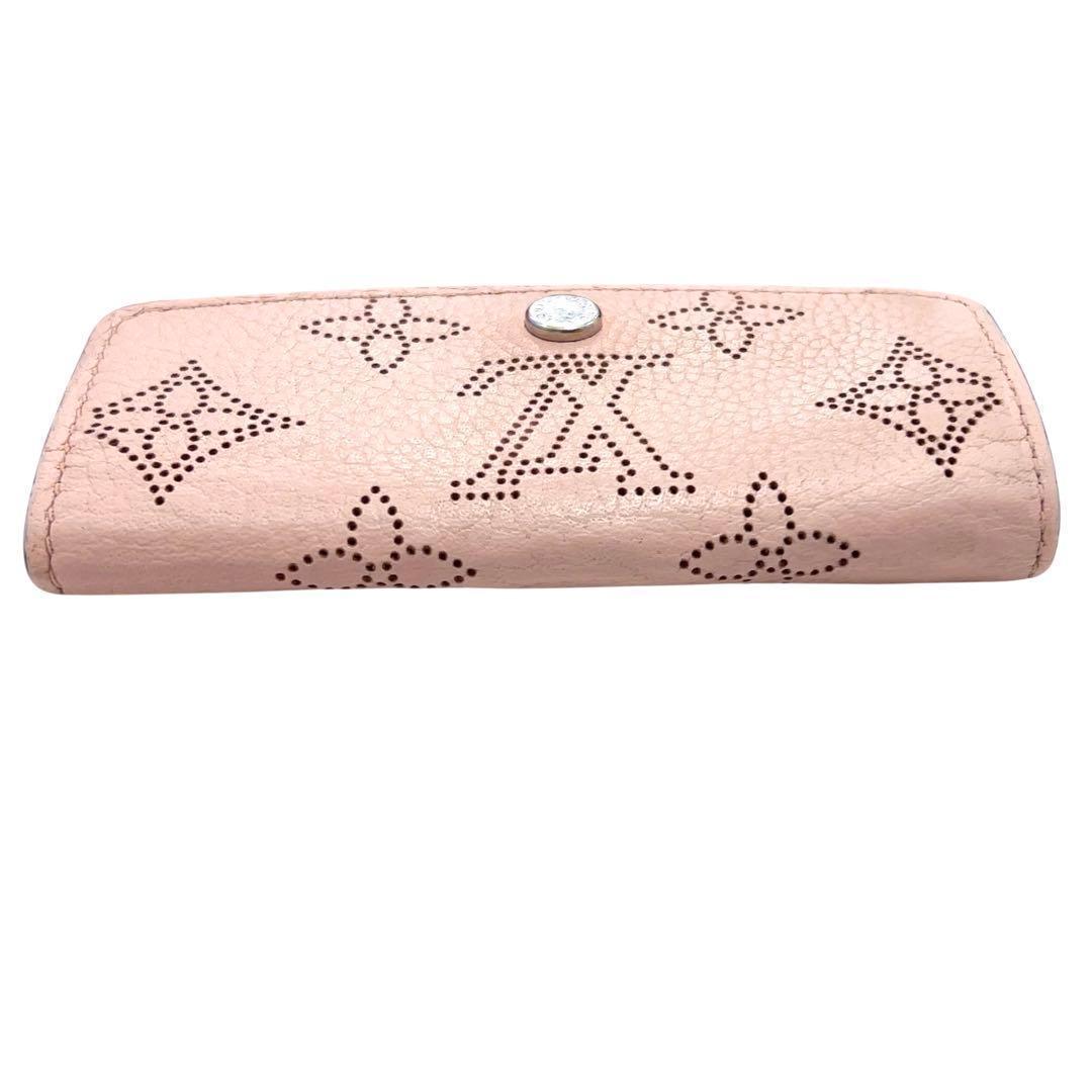 ルイヴィトン キーケース マヒナ ミュルティクレ 4連 革 ピンク M64056