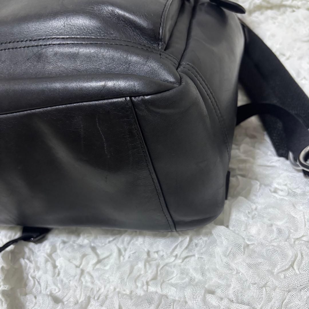 ✨希少✨コーチ　リュック　スムースレザー　黒　グラハム　A4　PC　C2934